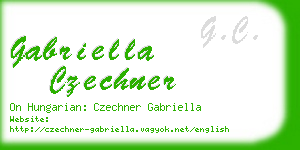 gabriella czechner business card